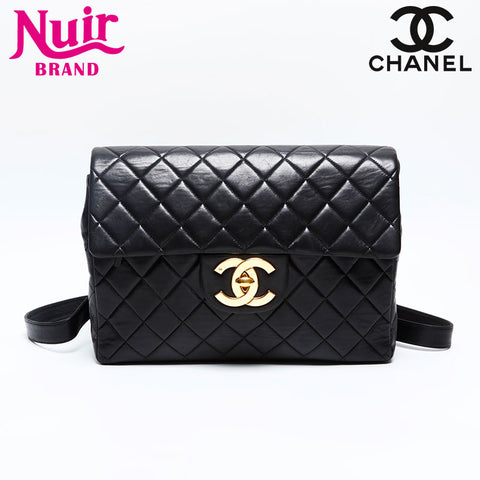 CHANEL No. 3 1994-1999 Lambskin Matelasse Backpack Â· Daypack black WS20113