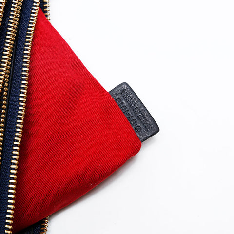 CELINE macadam canvas Pouch Navy WS20114