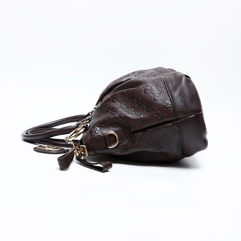 GUCCI GG Shima 2way Sukey Handbag Brown WS20116