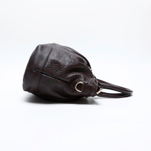 GUCCI GG Shima 2way Sukey Handbag Brown WS20116