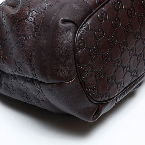 GUCCI GG Shima 2way Sukey Handbag Brown WS20116