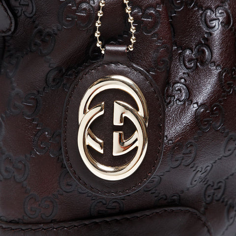 GUCCI GG Shima 2way Sukey Handbag Brown WS20116
