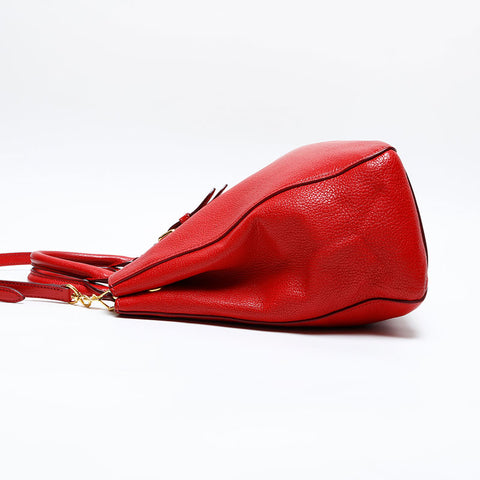 Miu Miu Leather 2way Handbag Red WS20119