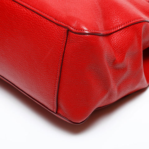 Miu Miu Leather 2way Handbag Red WS20119