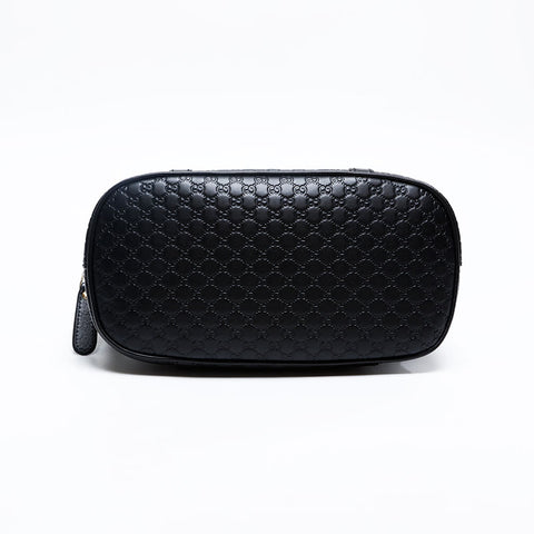 GUCCI 2way Micro GG Shima Leather Handbag black WS20120