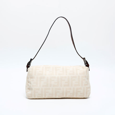 FENDI Zucca Canvas Mamma Bucket Shoulder Bag beige WS20121