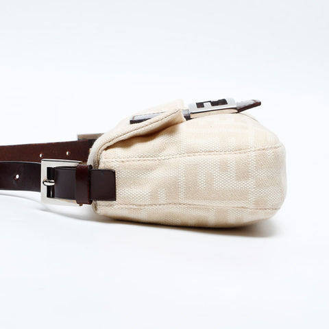 FENDI Zucca Canvas Mamma Bucket Shoulder Bag beige WS20121