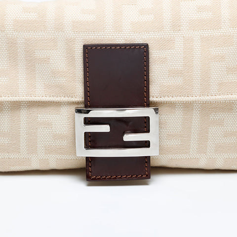 FENDI Zucca Canvas Mamma Bucket Shoulder Bag beige WS20121