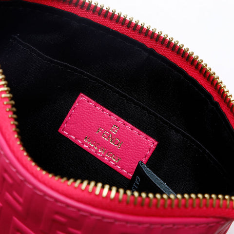 FENDI 8M0244 Leather Mini Fringe Pouch pink WS20122