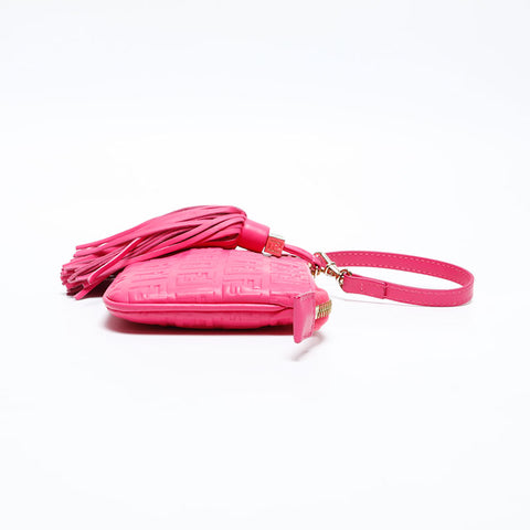 FENDI 8M0244 Leather Mini Fringe Pouch pink WS20122