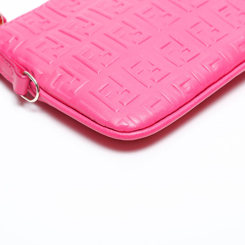 FENDI 8M0244 Leather Mini Fringe Pouch pink WS20122
