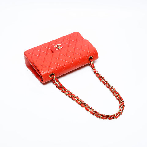 CHANEL 6th series 2000-2001 Matelasse 23 Double flap Chain Shoulder Bag Red WS20126