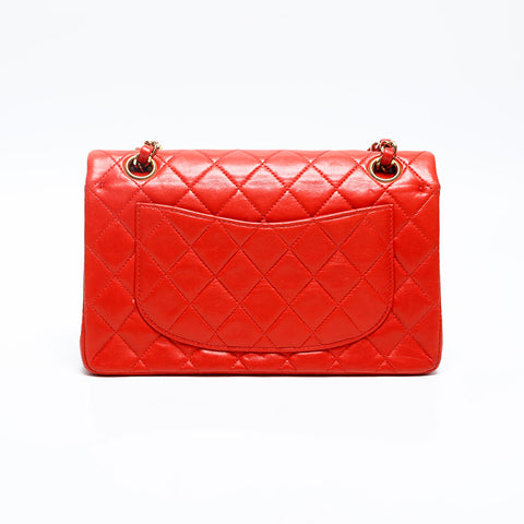 CHANEL 6th series 2000-2001 Matelasse 23 Double flap Chain Shoulder Bag Red WS20126