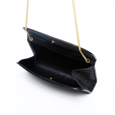 Christian Dior Honeycomb pattern logo Shoulder Bag black WS20128