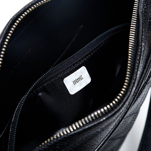 CHANEL No. 2 1993-1994 Caviar Skin Shoulder Bag black WS20130