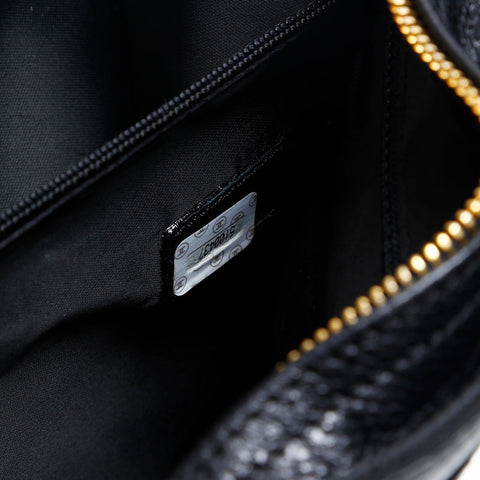 CHANEL No. 5 Caviar Skin Turnlock 1999-2000 Shoulder Bag black WS20131