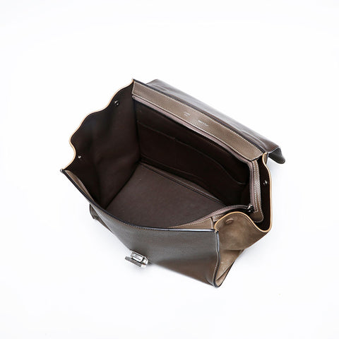 CELINE Trapeze Leather Handbag gray WS20132