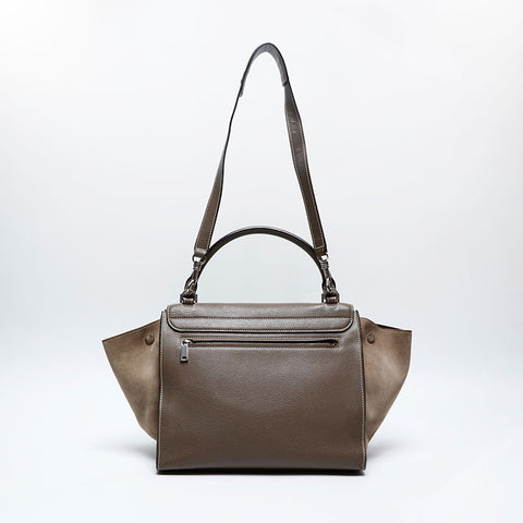 CELINE Trapeze Leather Handbag gray WS20132