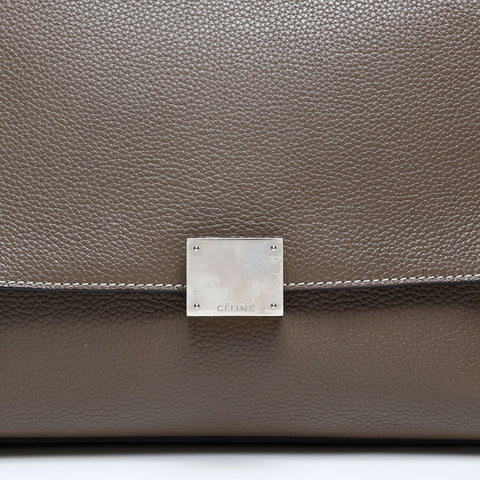 CELINE Trapeze Leather Handbag gray WS20132