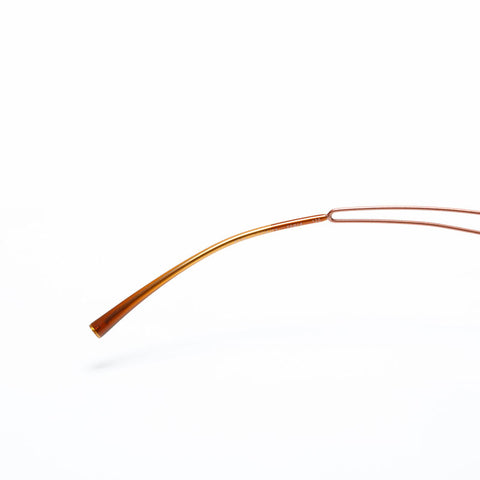 CHANEL Rimless COCO Mark sunglasses Brown WS20137