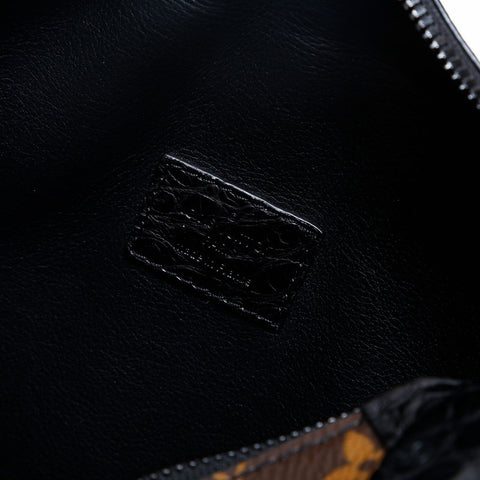 極美品 ルイ・ヴィトン LOUIS VUITTON モノグラム ソフトトランク ショルダーバッグ ブラウン WS20140