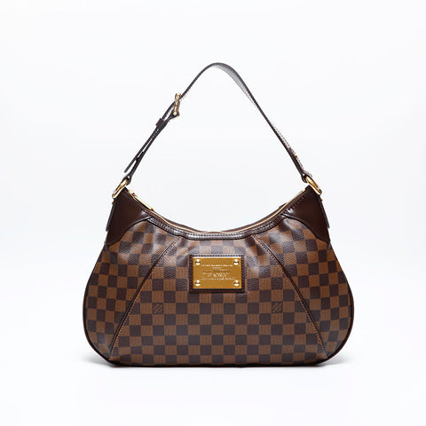 ルイ・ヴィトン LOUIS VUITTON 2008年製 ダミエ テムズGM ショルダーバッグ ブラウン WS20141