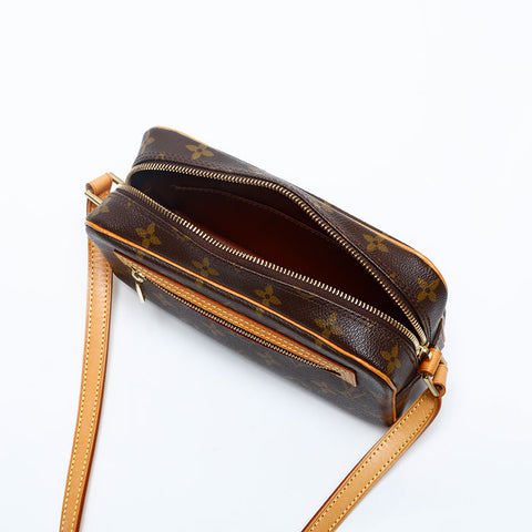LOUIS VUITTON 2002 Monogram Pochette Cite Shoulder Bag Brown WS20142