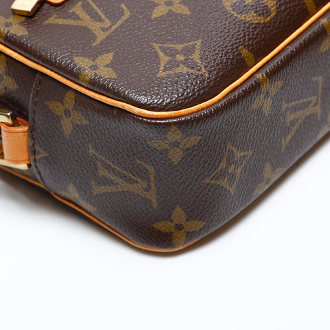 LOUIS VUITTON 2002 Monogram Pochette Cite Shoulder Bag Brown WS20142
