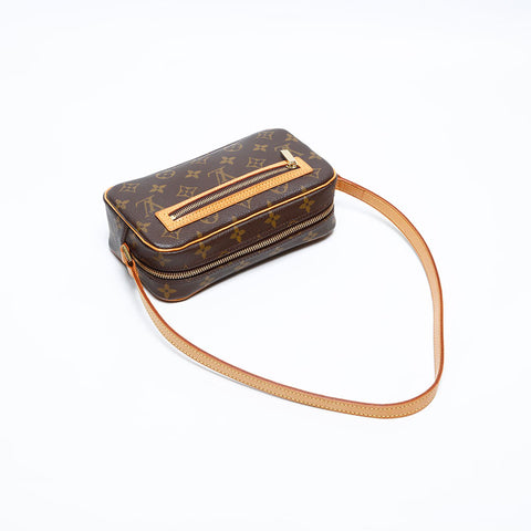 LOUIS VUITTON 2002 Monogram Pochette Cite Shoulder Bag Brown WS20142