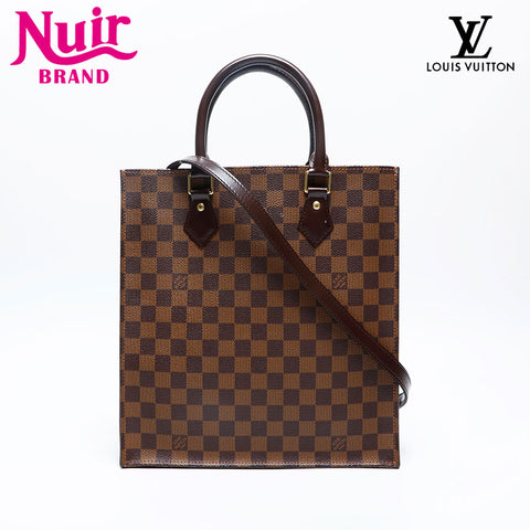 LOUIS VUITTON 2013 Damier Sac Plat PM Tote Bag Brown WS20144