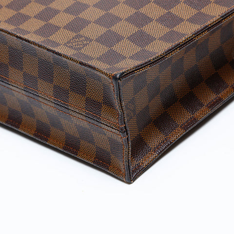 路易威登 2013 Damier Sac Plat PM 托特包棕色 WS20144