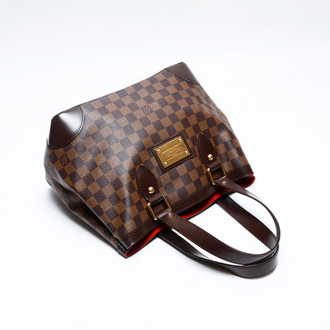 LOUIS VUITTON 2008 Damier Hampstead PM Handbag Brown WS20145