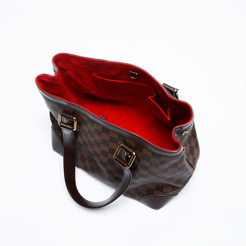 LOUIS VUITTON 2008 Damier Hampstead PM Handbag Brown WS20145