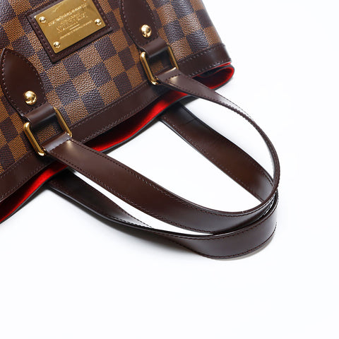 LOUIS VUITTON 2008 Damier Hampstead PM Handbag Brown WS20145