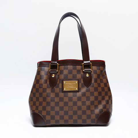 LOUIS VUITTON 2008 Damier Hampstead PM Handbag Brown WS20145