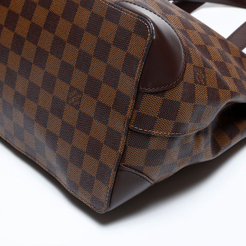 LOUIS VUITTON 2008 Damier Hampstead PM Handbag Brown WS20145
