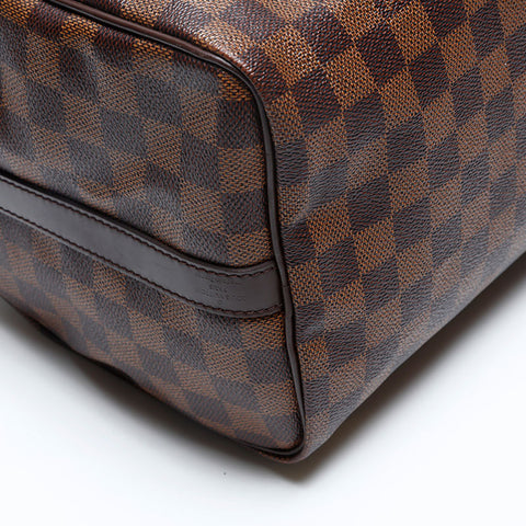 LOUIS VUITTON Damier Speedy Bandouliere 30 Handbag Brown WS20146