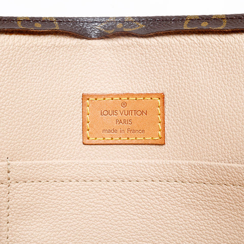 LOUIS VUITTON Monogram Sac Plat Tote Bag Brown WS20147