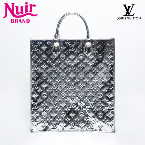 LOUIS VUITTON 2009 Monogram Miroir Sac Plat Tote Bag Silver WS20149