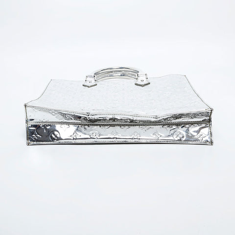 LOUIS VUITTON 2009 Monogram Miroir Sac Plat Tote Bag Silver WS20149