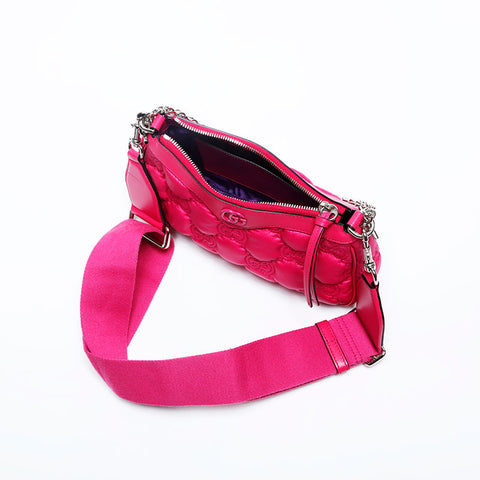GUCCI GG Matelasse Chain Shoulder Bag pink WS20152