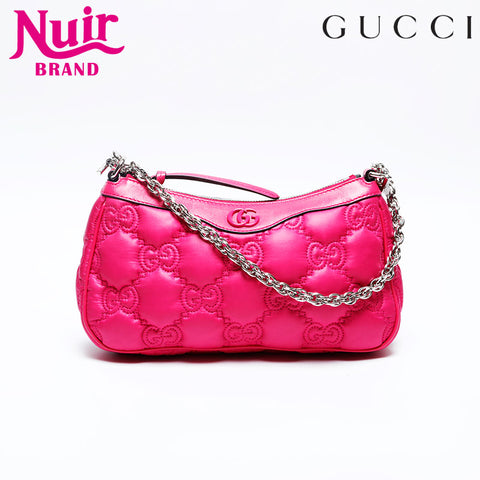 GUCCI GG Matelasse Chain Shoulder Bag pink WS20152