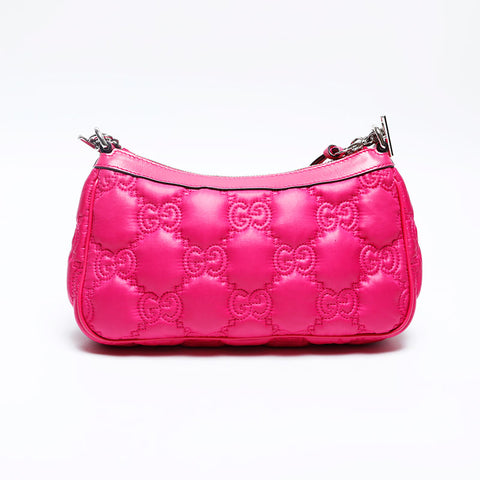 GUCCI GG Matelasse Chain Shoulder Bag pink WS20152