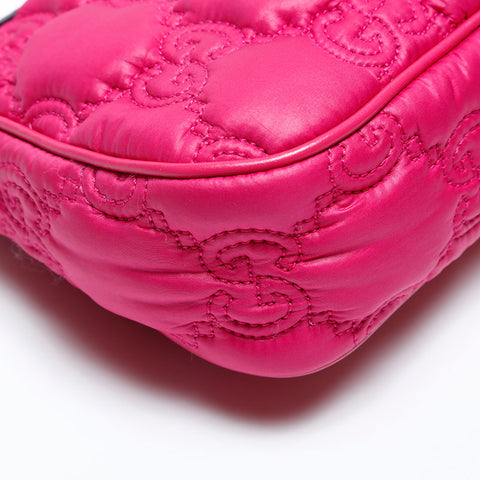 GUCCI GG Matelasse Chain Shoulder Bag pink WS20152
