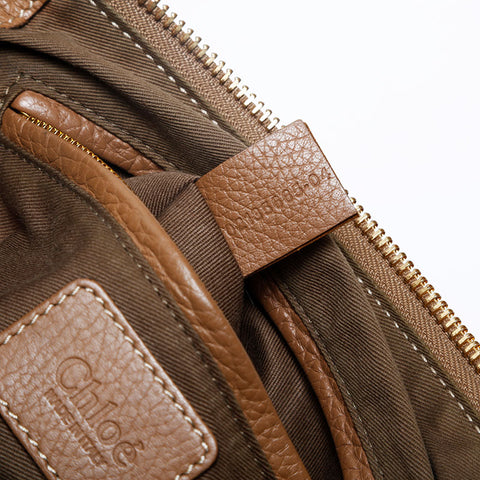 Chloe Marcy Leather Shoulder Bag Brown WS20153