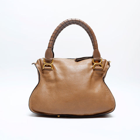 Chloe Marcy Leather Shoulder Bag Brown WS20153