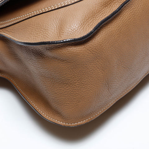 Chloe Marcy Leather Shoulder Bag Brown WS20153