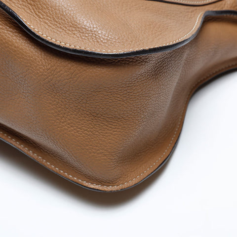 Chloe Marcy Leather Shoulder Bag Brown WS20153