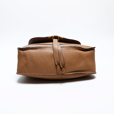Chloe Marcy Leather Shoulder Bag Brown WS20153