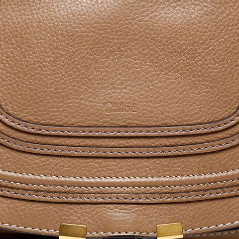 Chloe Marcy Leather Shoulder Bag Brown WS20153